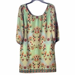 Pink Owl Floral Dress Size M